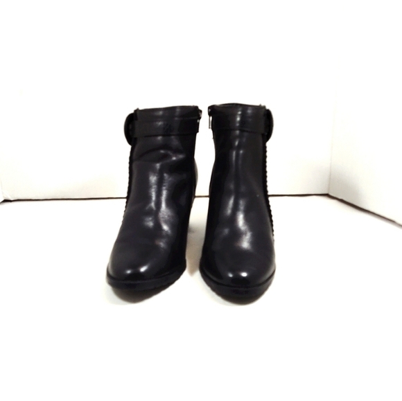 Thom Mcan ankle boots black leather ankle Size: 7W - Picture 2 of 4